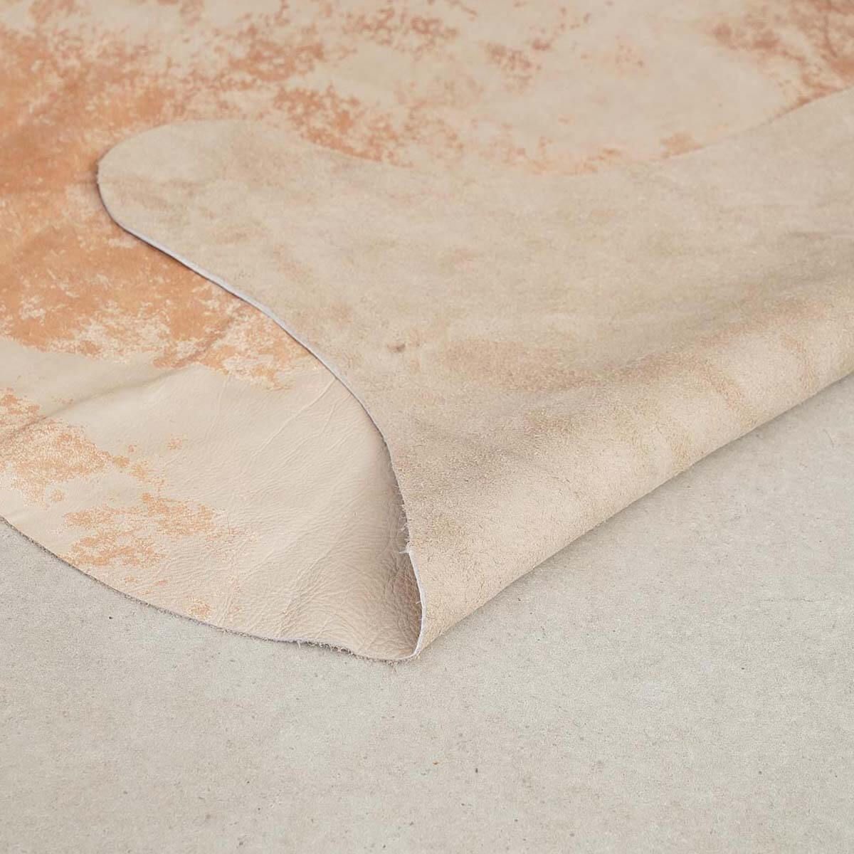 GENERICO - Alfombra de Cuero de Vaca Vintage Claro  Aprox 200×180