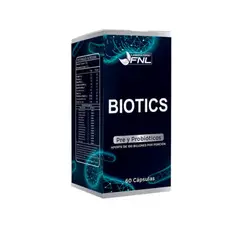 FNL - Biotics Pre y Probioticos 100 Billones 14 Cepas 60 Capsulas