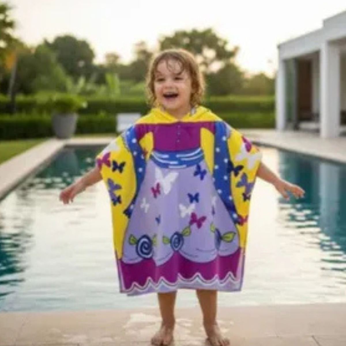 LOOK SHOP - Pack 3 Toallas De Baño, Playa Piscina Capucha Niña Diseños