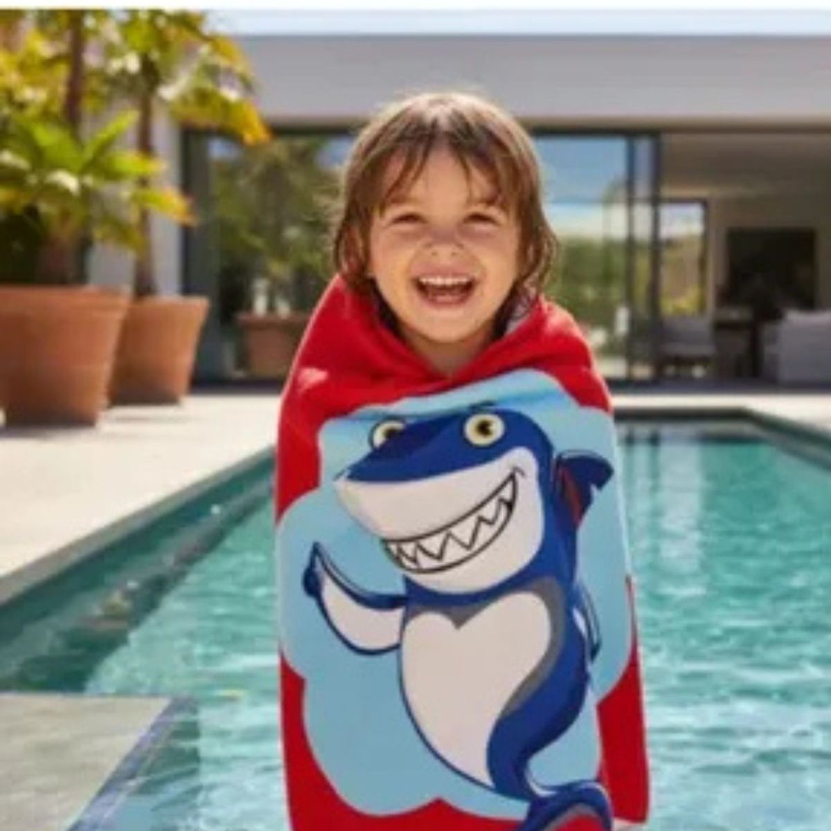 LOOK SHOP - Pack 3 Toallas De Baño, Playa Piscina Capucha Niño Diseños