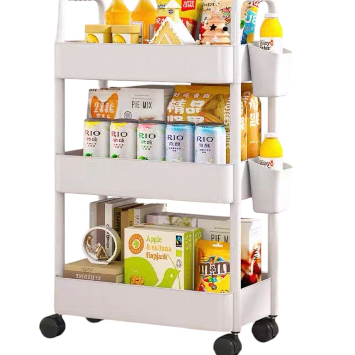 GENERICO - Estante Organizador Baño y cocina 3 Niveles Carrito Multifuncional