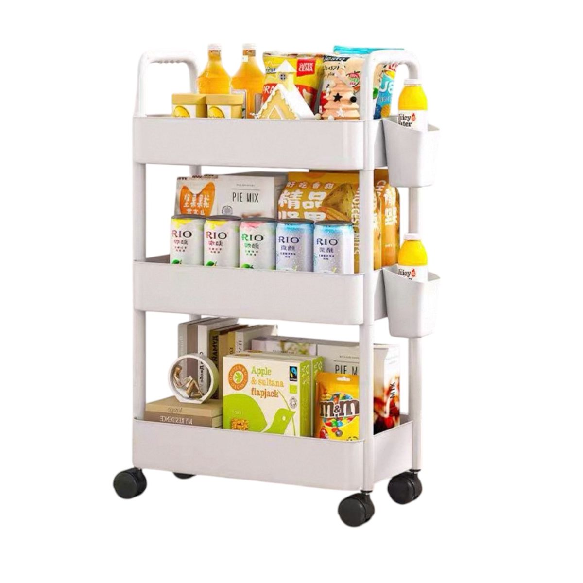 GENERICO - Estante Organizador Baño y cocina 3 Niveles Carrito Multifuncional