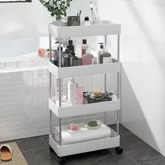 GENERICO - Estante Organizador Baño y cocina 4 Niveles Carrito Multifuncional