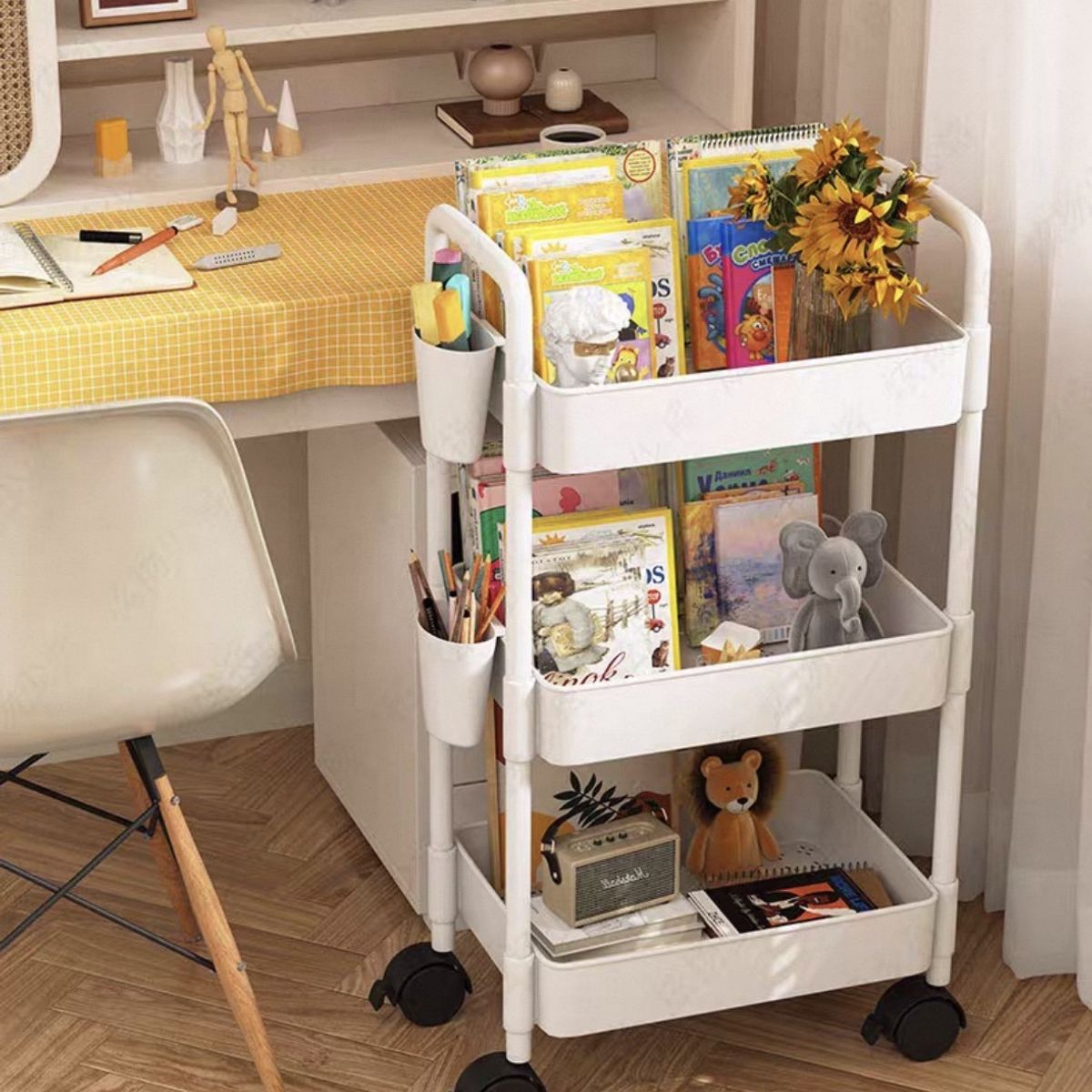 GENERICO - Estante Organizador Baño y cocina 3 Niveles Carrito Multifuncional