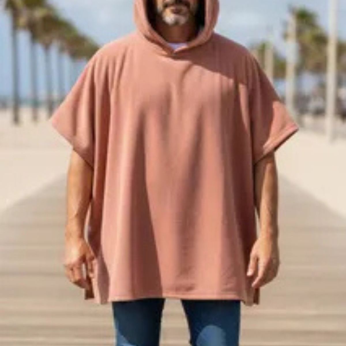 LOOK SHOP - Toalla Playa Y De Baño Piscina Adulto Capucha Diseños. Larga Rosado 380