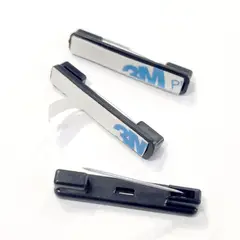 GENERICO - Alfiler Negro Para Piochas (pack 100 Unidades) Base Plástica con Adhesivo 3M