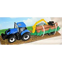 BBURAGO - Tractor Ferguson Remolque Troncos 143 31655 Azul