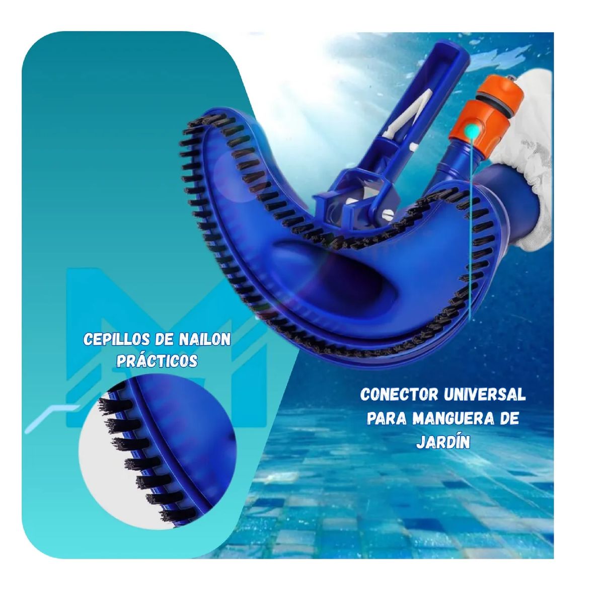DEEP BLUE - Aspiradora Limpiafondo Piscinas Deep Blue Fondo Impecable