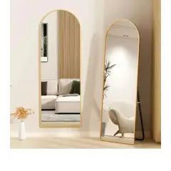 DEKAM DISEÑO - Espejo Pedestal Ovalado Dorado 160x48 Cms