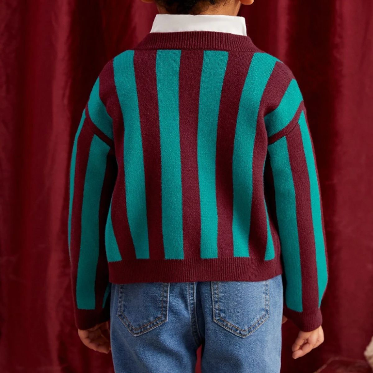 KIRAMA CLOTHING STORE - Cardigan Infantil a Rayas