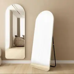 DEKAM DISEÑO - Espejo Pedestal Ovalado Blanco 160x48 Cms