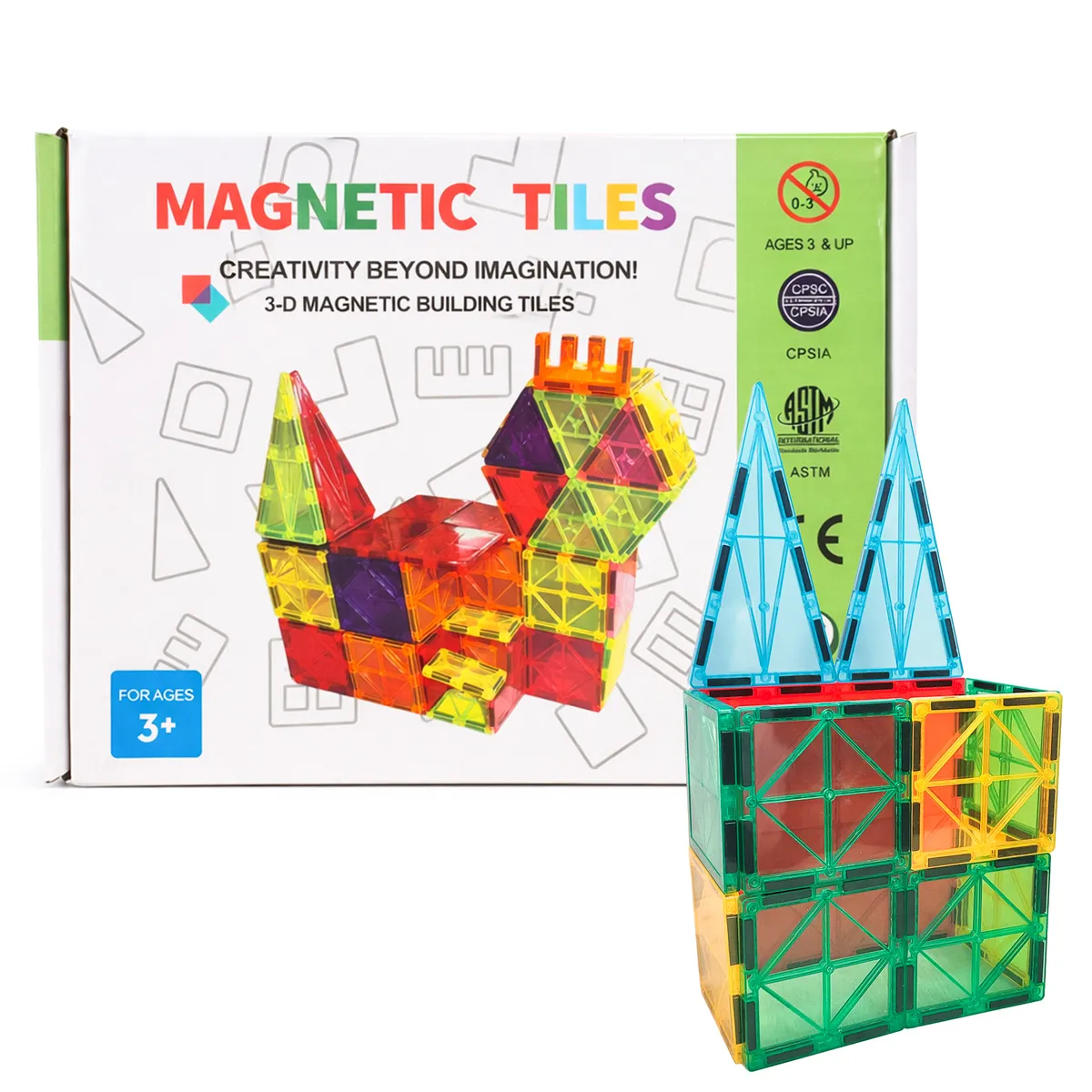 GENERICO - Bloques De Construcción Magnéticos Bloques Imanes 60 Piezas