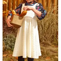 KIRAMA CLOTHING STORE - Vestido Infantil Beis con Tirantes