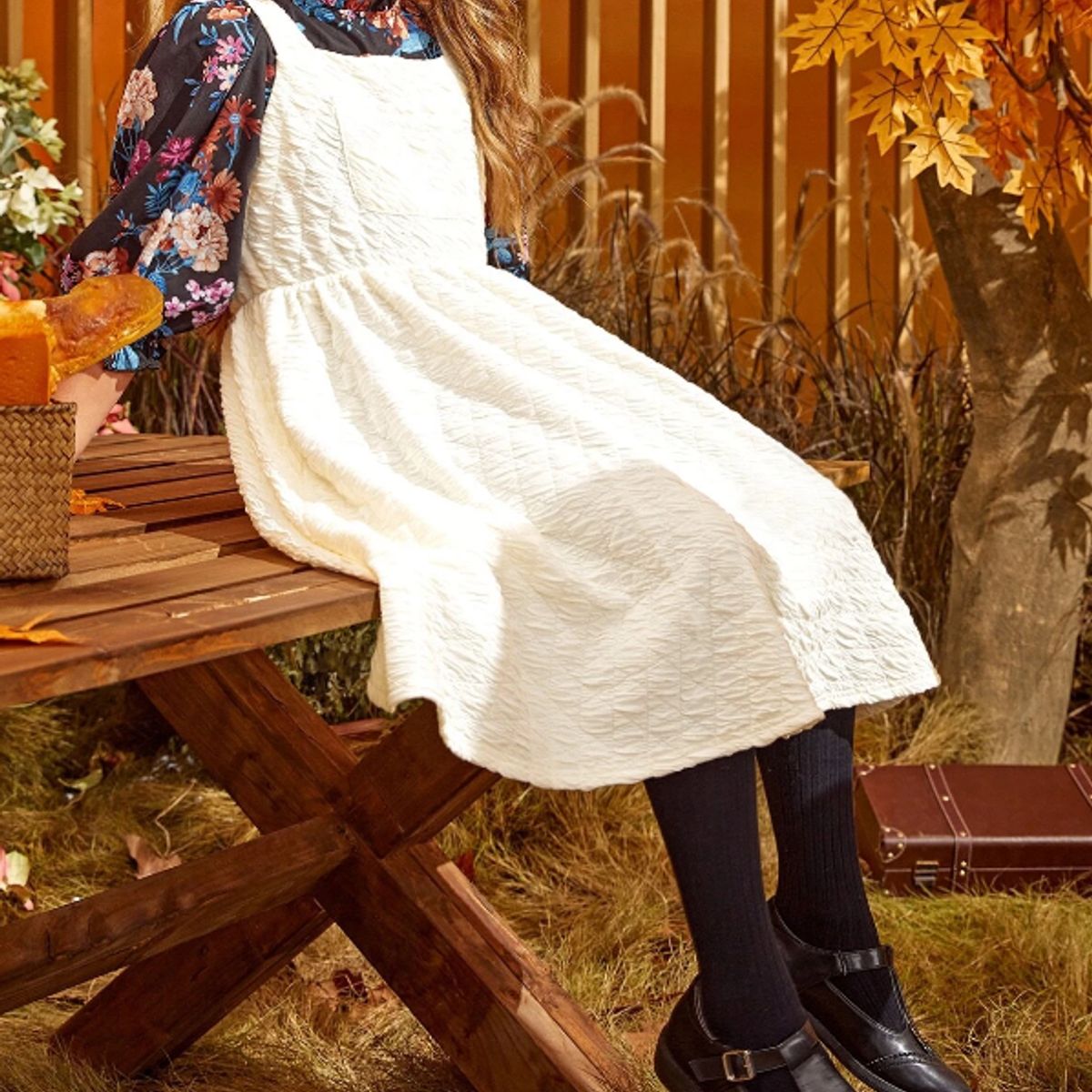 KIRAMA CLOTHING STORE - Vestido Infantil Beis con Tirantes