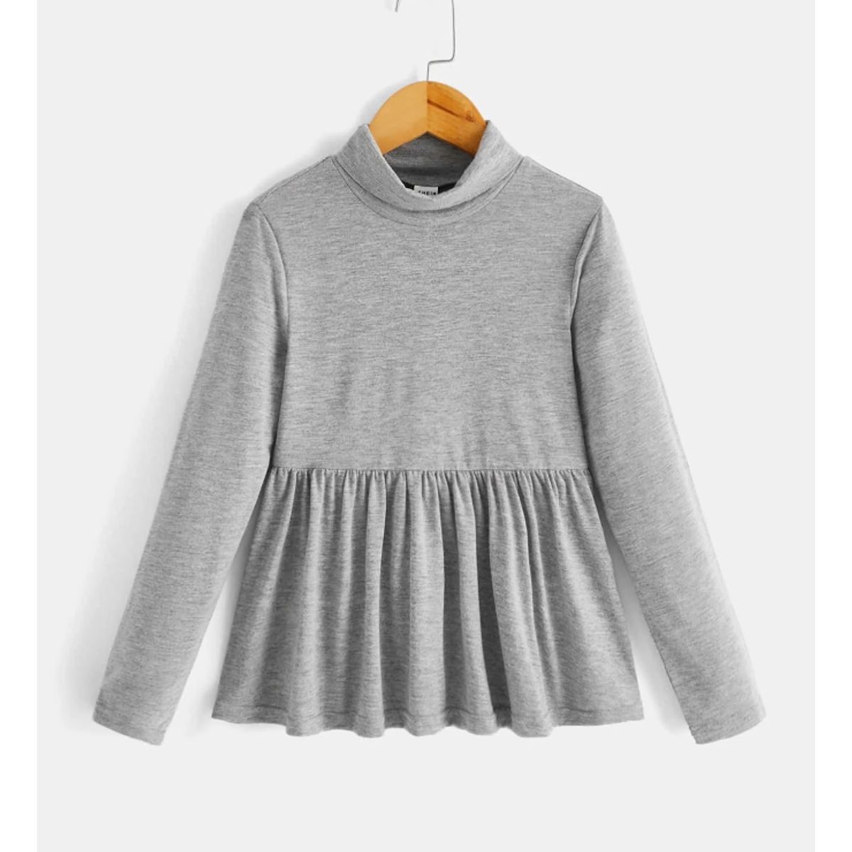 KIRAMA CLOTHING STORE - Top Infantil Peplum Estilo Casual Con Corte Campana