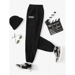 KIRAMA CLOTHING STORE - Jogger Infantil Negro “NASA Future”