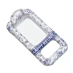 GENERICO - Colchoneta flotador inflable con porta vasos para adultos