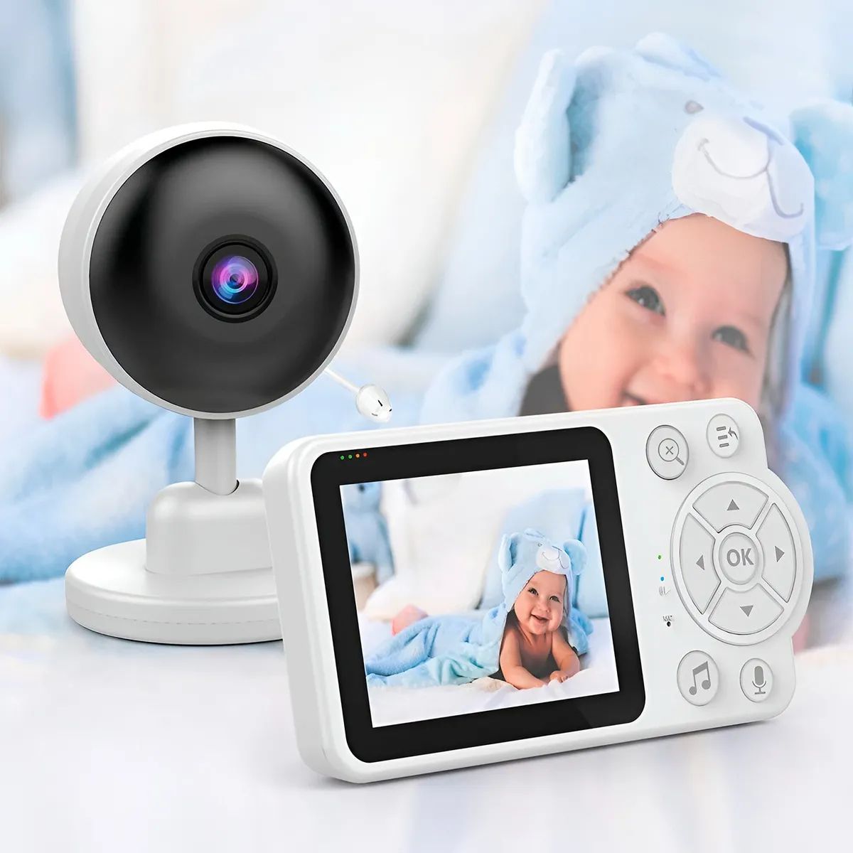 OEM - Camara De Baby Monitor Digital Segurida Inalambrico 28inch Blanco