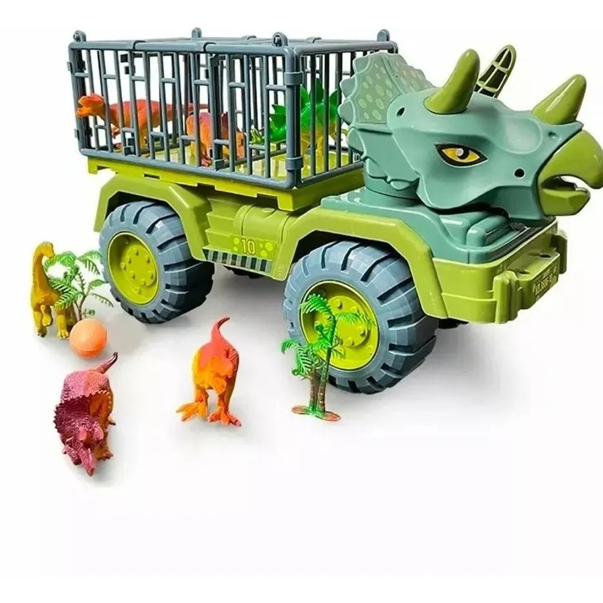 GENERICO - Camion Dinosaurio Transporte Camiones 2 Dinosaurios 1 Huevo Dinosaurio