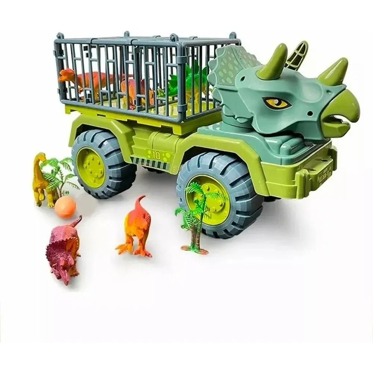 GENERICO - Camion Dinosaurio Transporte Camiones 2 Dinosaurios 1 Huevo Dinosaurio