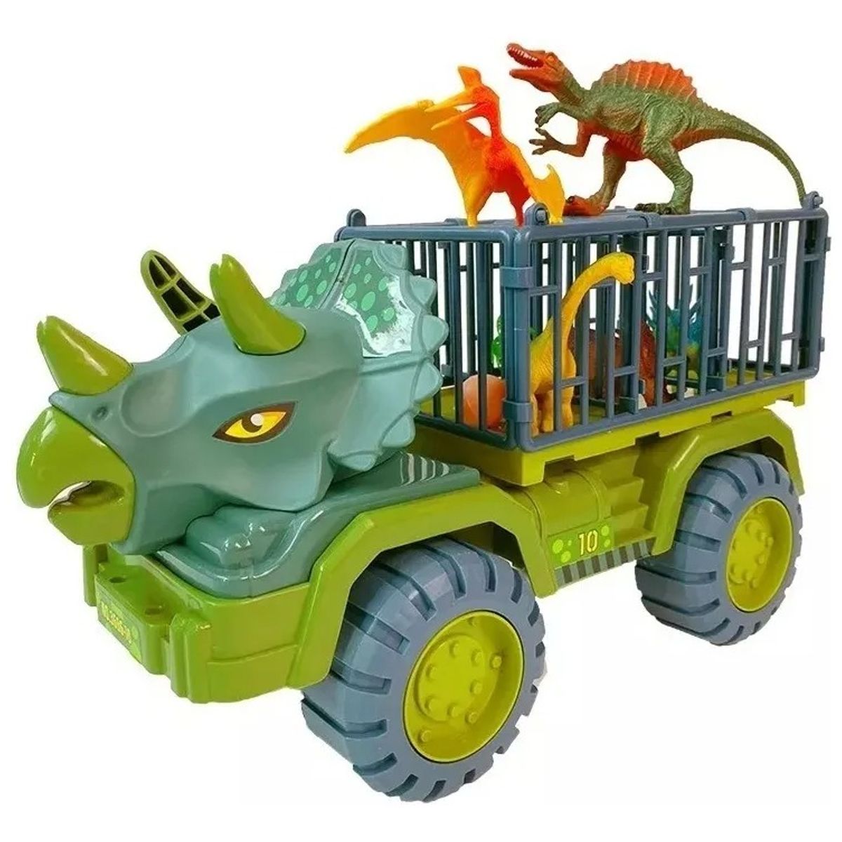 GENERICO - Camion Dinosaurio Transporte Camiones 2 Dinosaurios 1 Huevo Dinosaurio