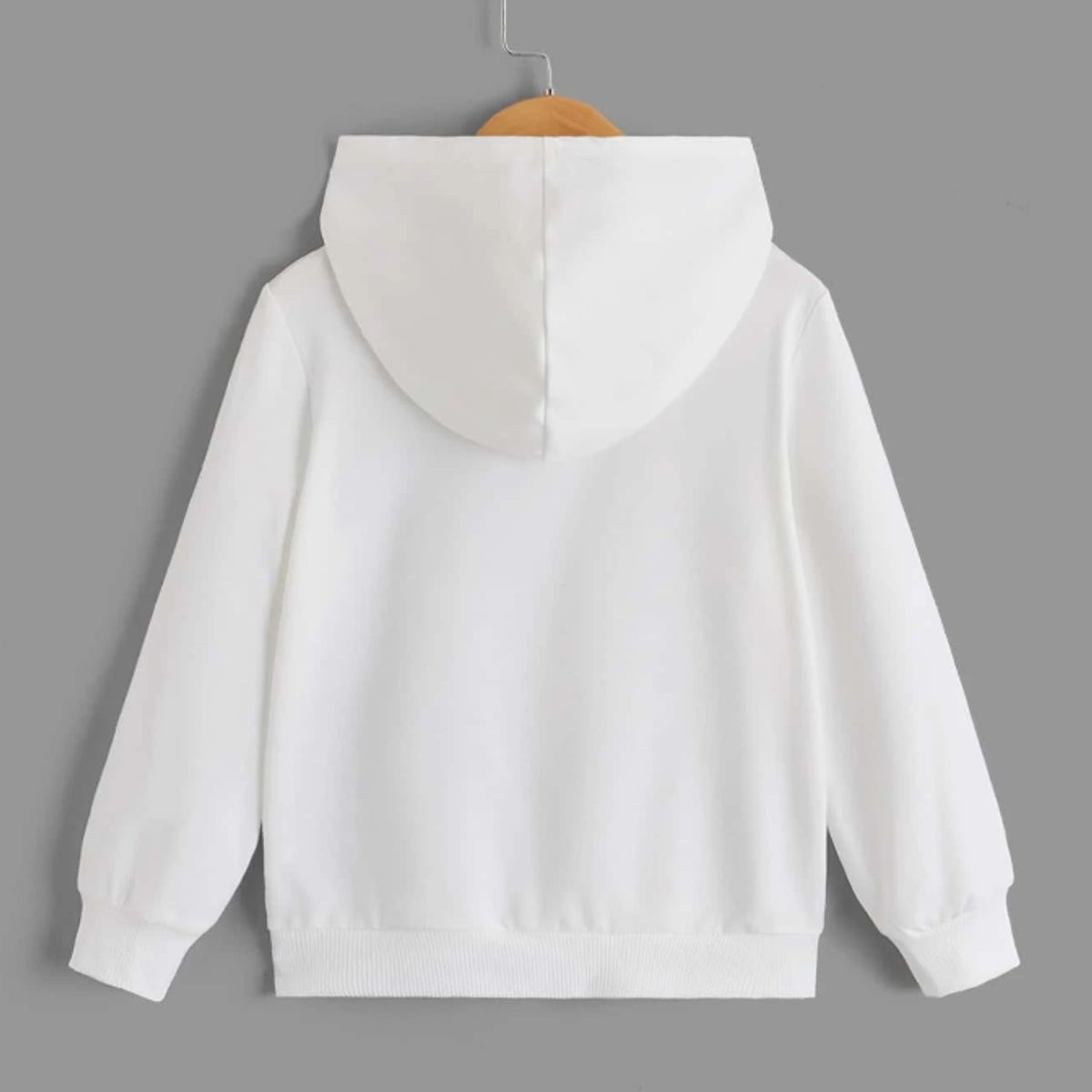 KIRAMA CLOTHING STORE - Hoodie Infantil Blanco “Happy Eyes”  Estilo Casual con Arte Japonés