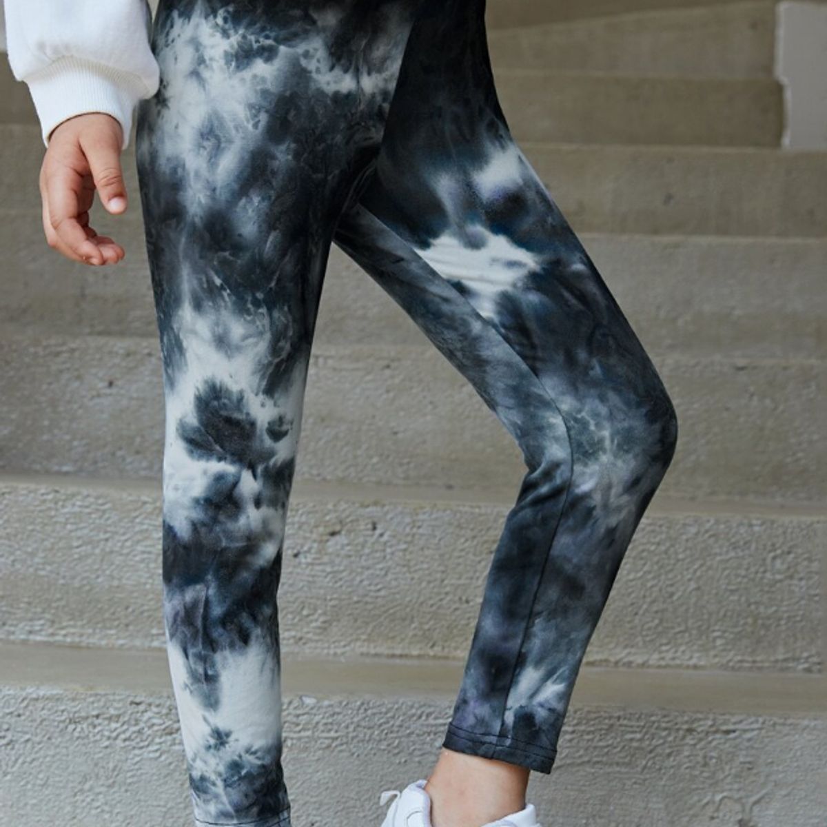 KIRAMA CLOTHING STORE - Leggings Infantiles Tie-Dye  Estilo Streetwear con Estampado Artístico
