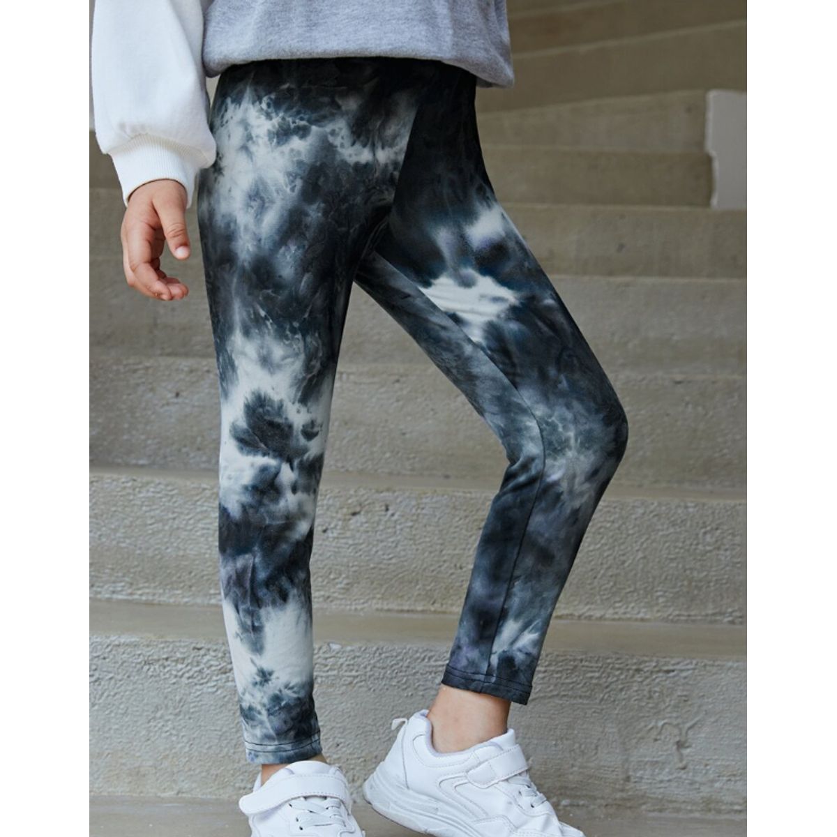 KIRAMA CLOTHING STORE - Leggings Infantiles Tie-Dye  Estilo Streetwear con Estampado Artístico