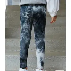 KIRAMA CLOTHING STORE - Leggings Infantiles Tie-Dye Estilo Streetwear con Estampado Artístico