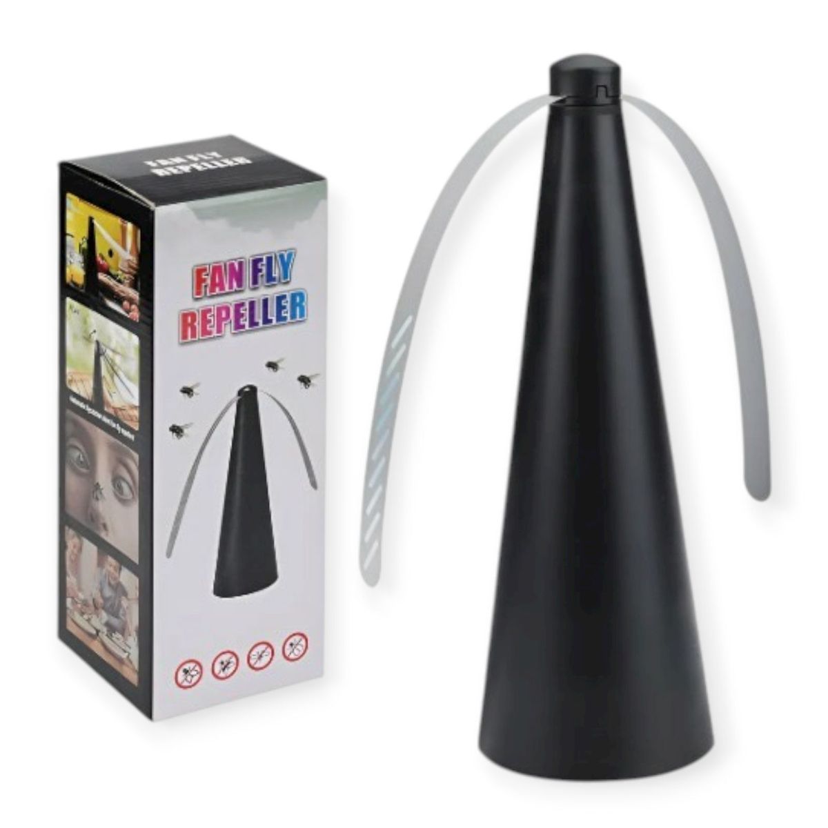 GENERICO - Espanta Moscas Ventilador Electrico Portátil Helice Repelente
