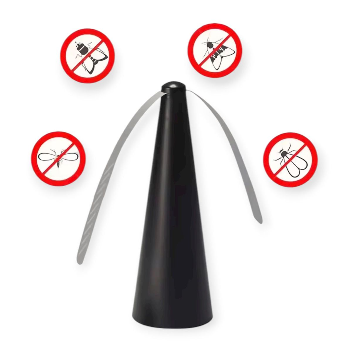 GENERICO - Espanta Moscas Ventilador Electrico Portátil Helice Repelente