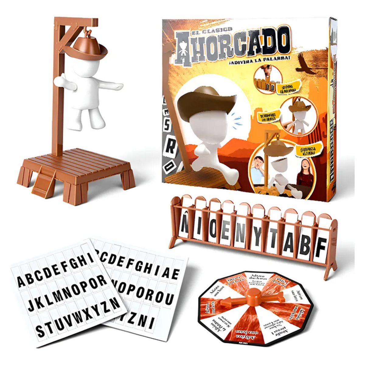 GENERICO - Ahorcado Juego Mesa De Palabras Magnetico Familiar Niños