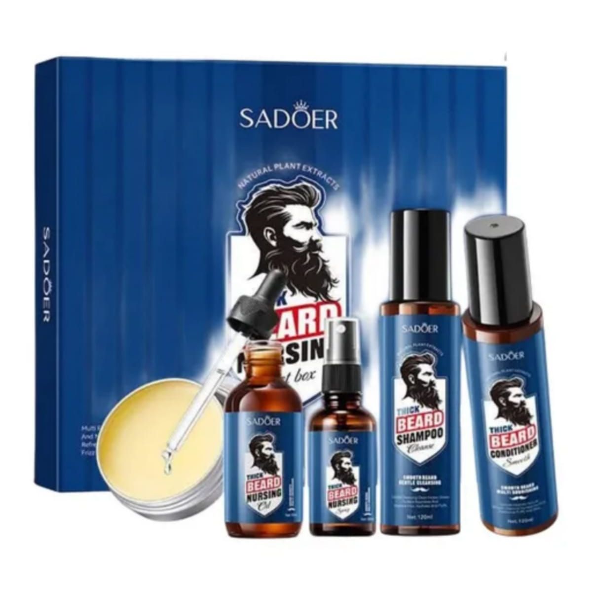GENERICO - Set  Regalo Profesional para el Cuidado y Crecimiento de la Barba