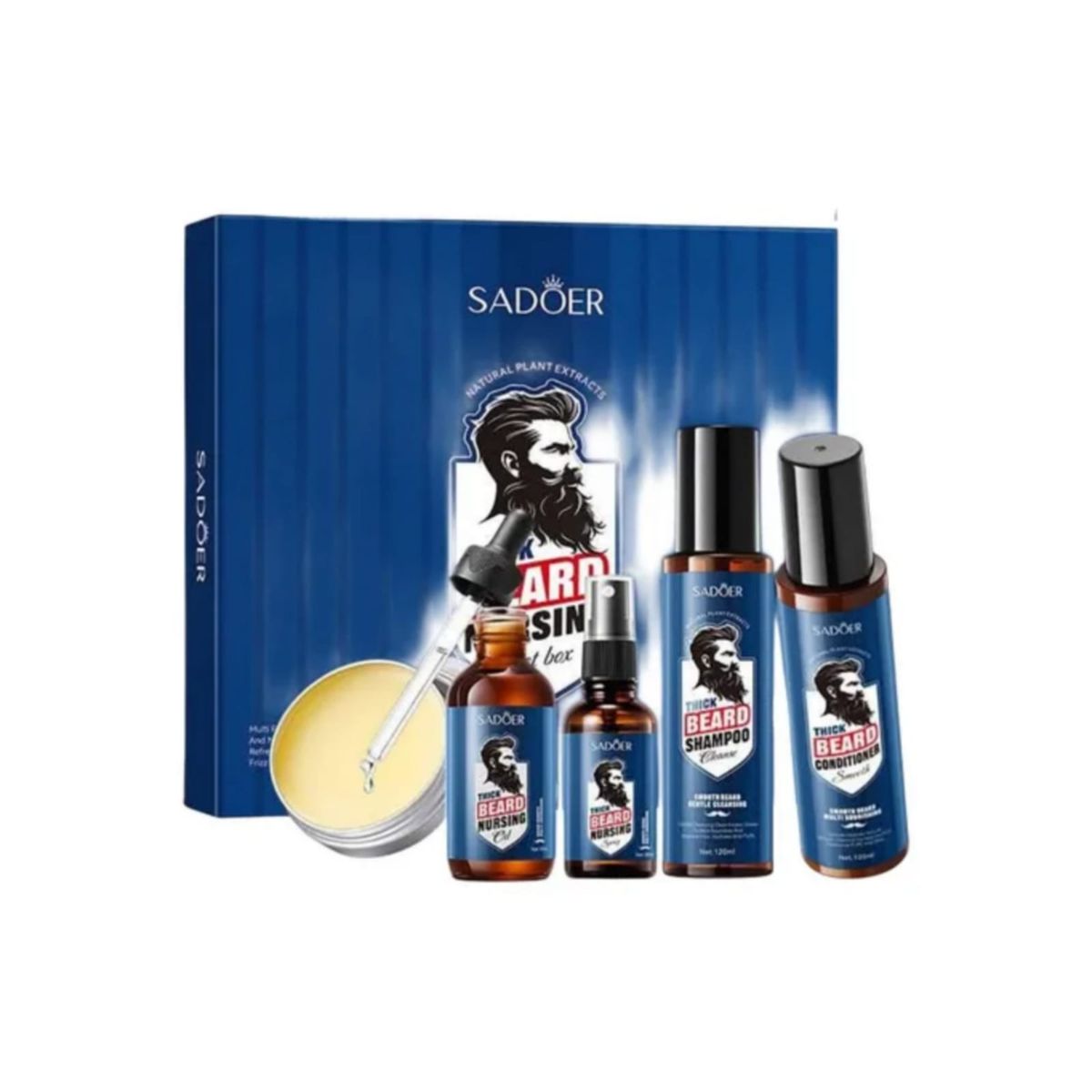 GENERICO - Set  Regalo Profesional para el Cuidado y Crecimiento de la Barba