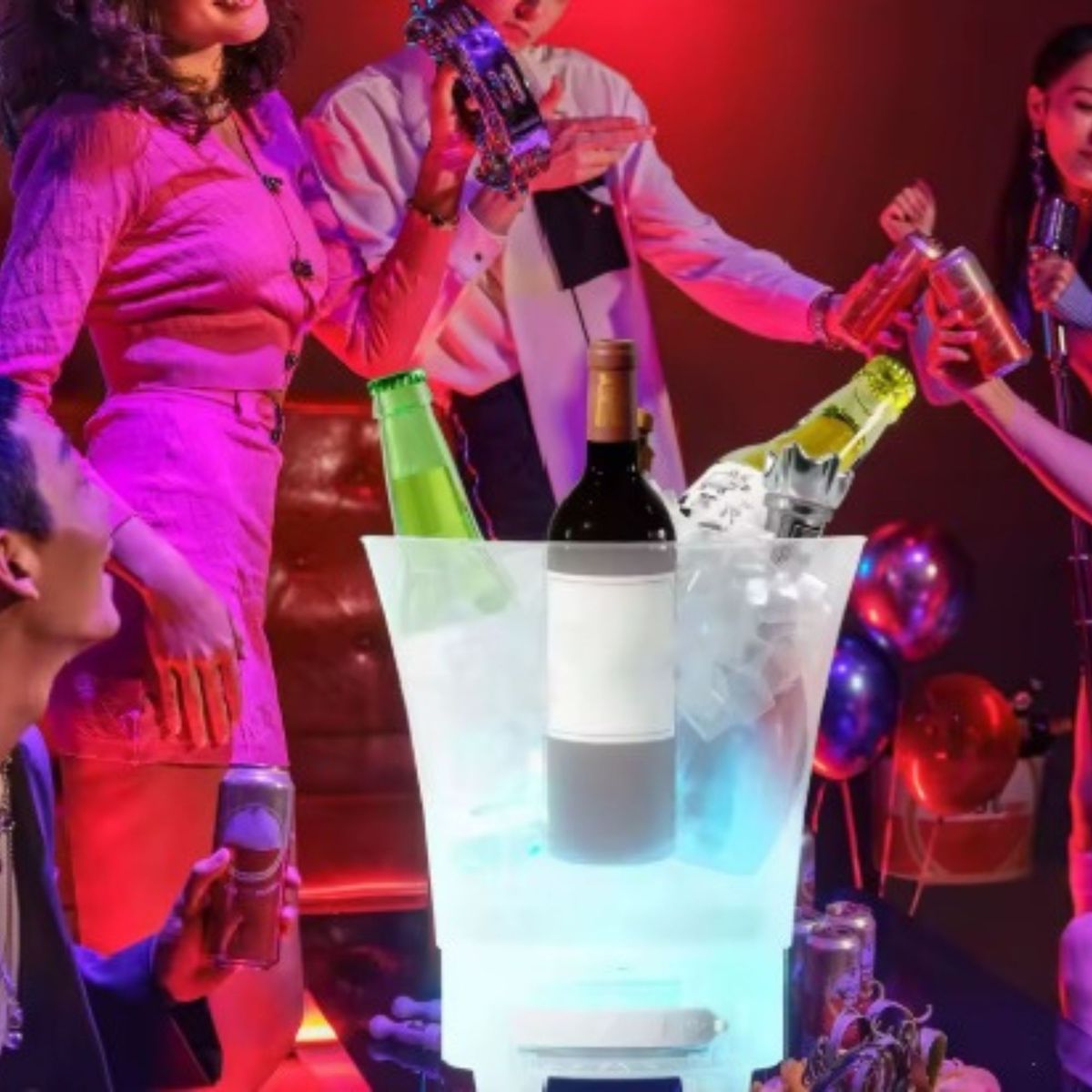 GENERICO - Hielera de Fiesta con Parlante y Multicolor