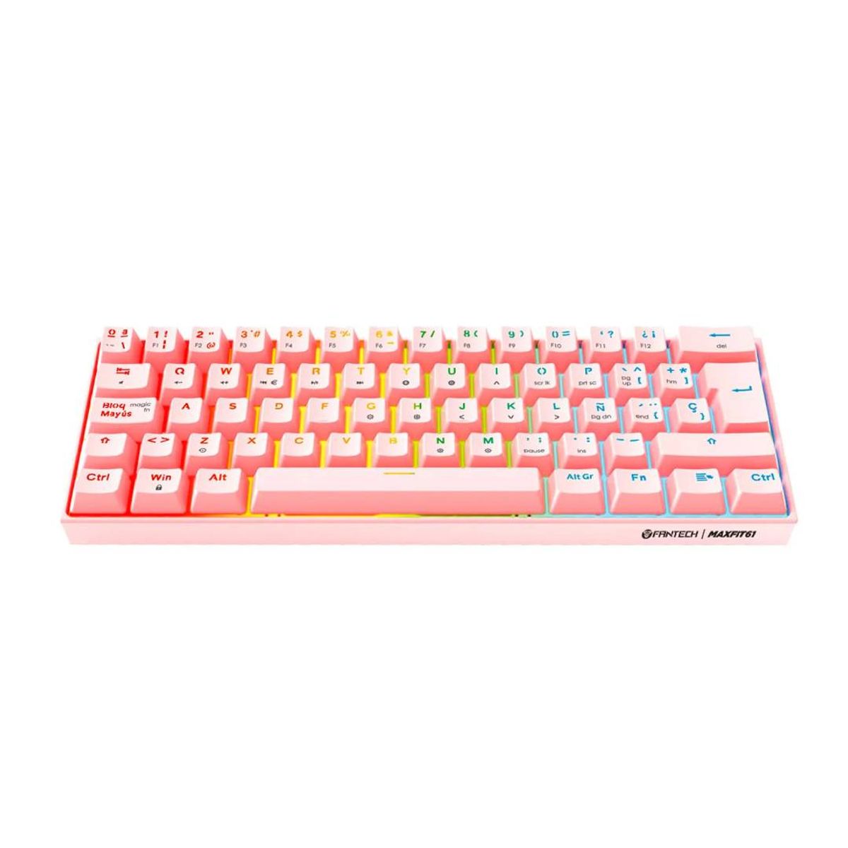 FANTECH - Teclado Fantech MK857 MAXFIT61 Sakura Español Sw. Red