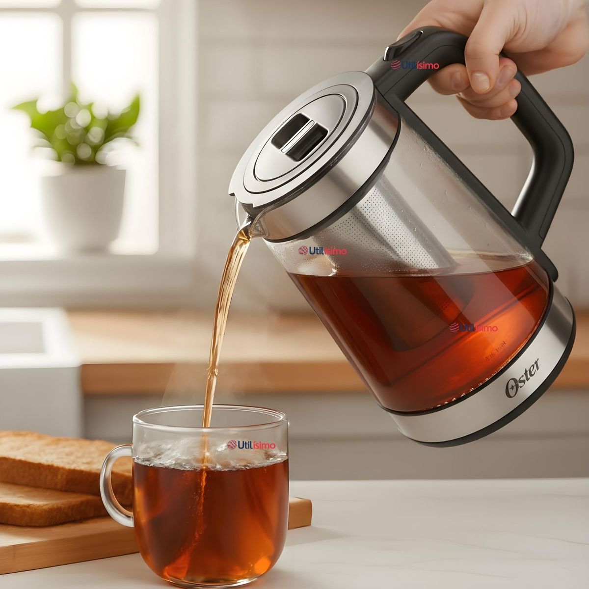 OSTER - Hervidor Eléctrico Oster , 2 en 1, de 1.8 L BVSTKT5803B052