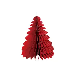GENERICO - Colgante de papel arbol navideño 12x16cm color aleatorio