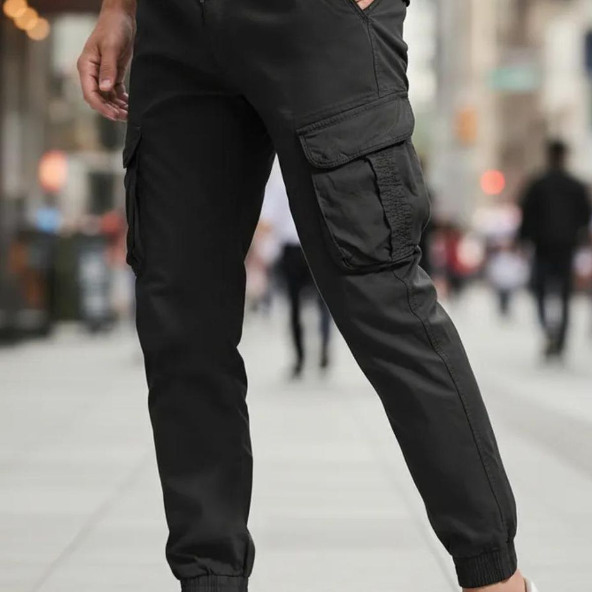 BLUE MOUNTAIN - PANTALON JOGGERS CARGO ADULTO VARON