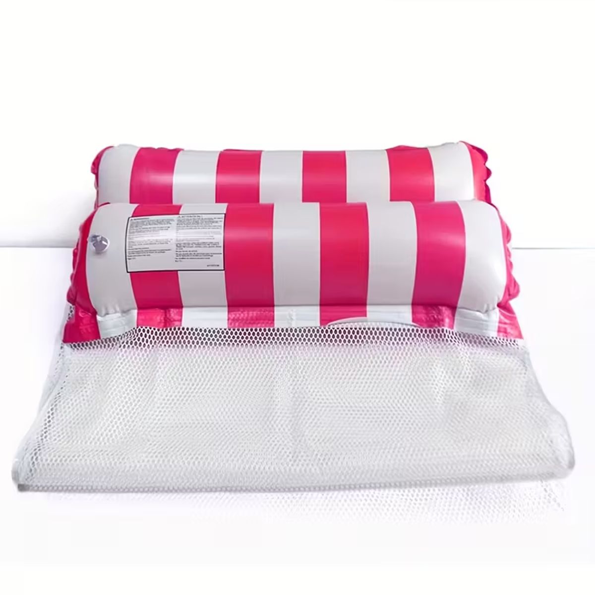 GENERICO - Hamaca flotante rayada  Ideal para piscina y playa-rosa