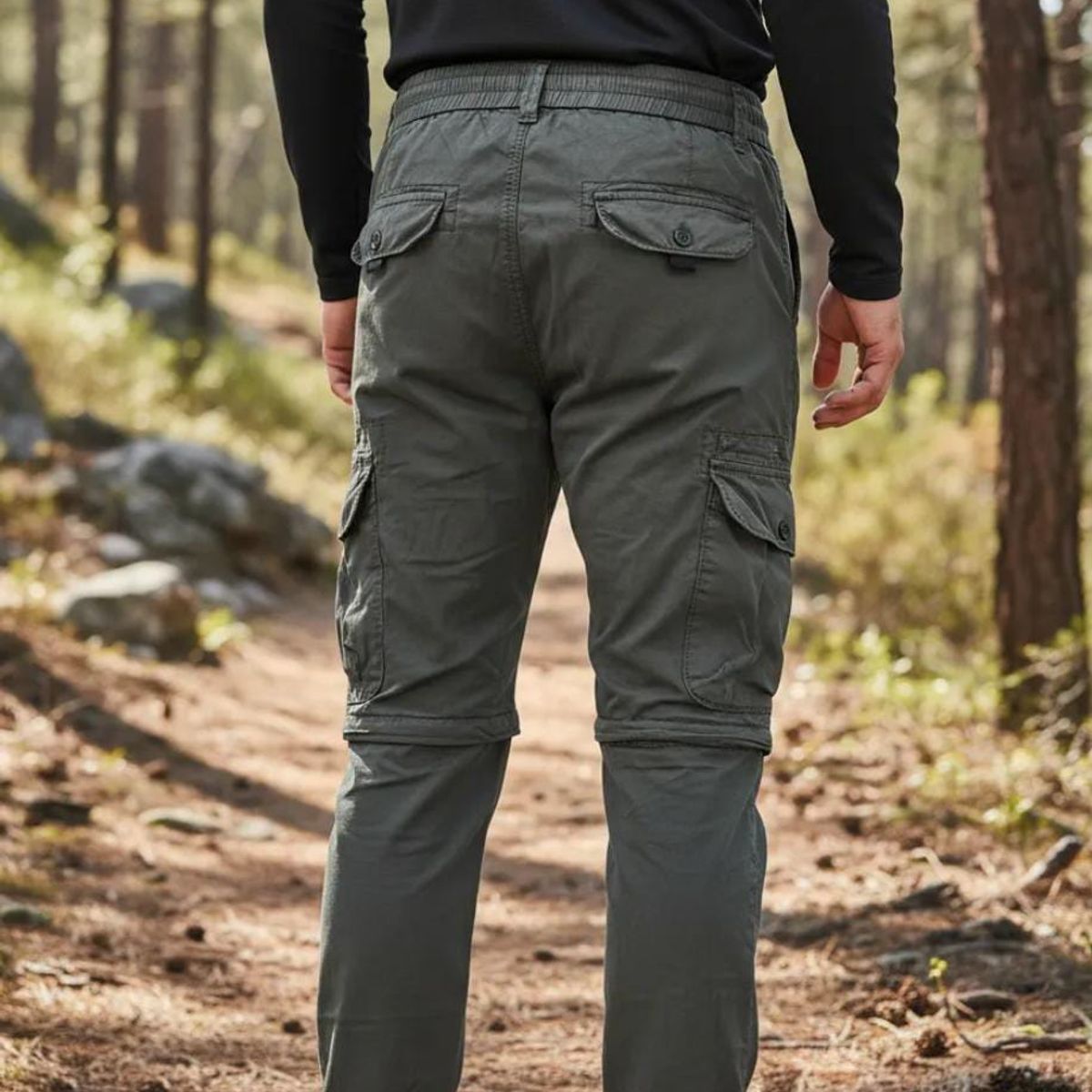 BLUE MOUNTAIN - PANTALON JOGGERS CARGO ADULTO VARON