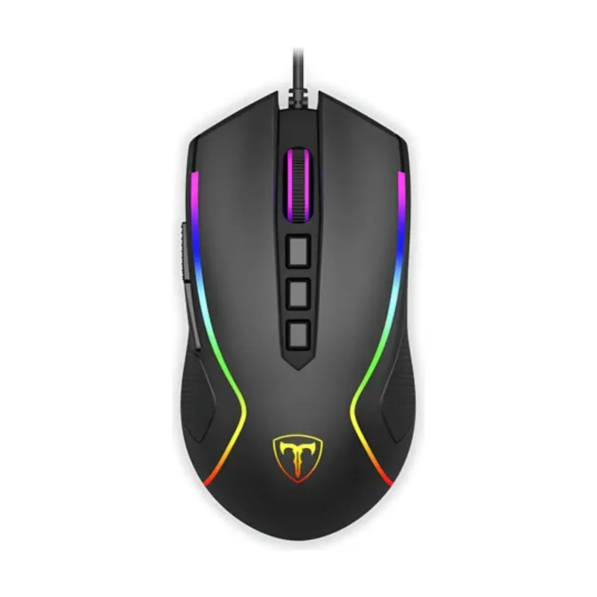 T-DAGGER - Mouse T-Dagger Darkangel T-TGM209 Cableado Negro