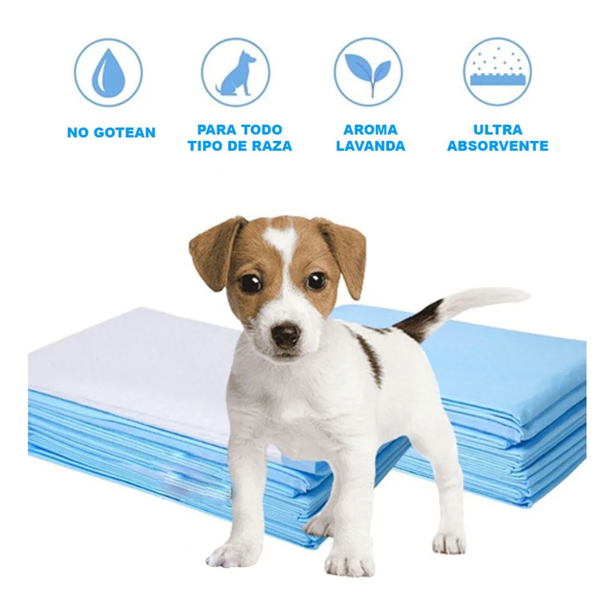 GENERICO - 100 Pañales Sabanillas Mascotas Perros 60x60 Cm