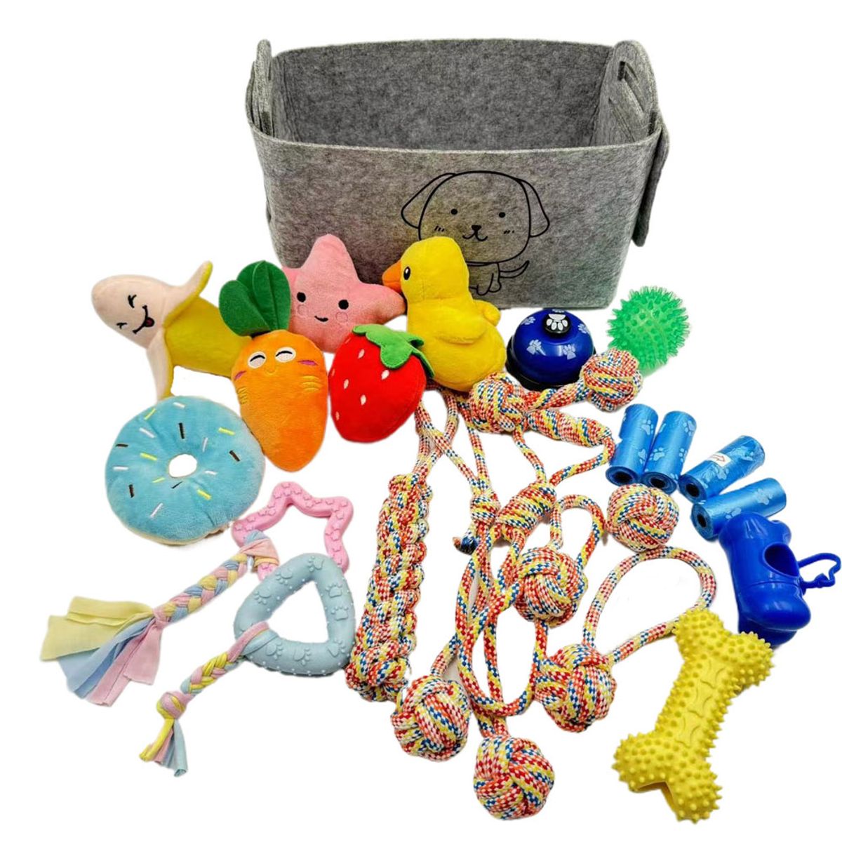 ATURE - Set Juego 24 Juguetes Para Mascotas Para Perros