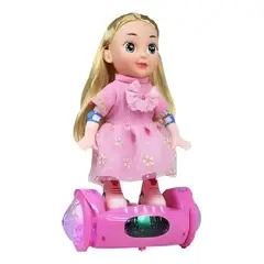 GENERICO - Muñeca Doll Con Balance Patineta Musical Y Luces