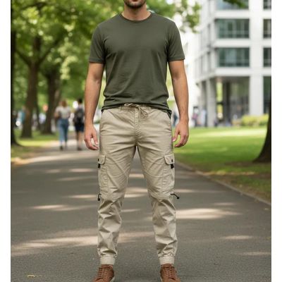 Imagen 1 del producto Pantalon Bermuda Desmontable Cargo Jogging Con Multiples Bolsillos