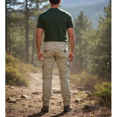 Imagen 2 del producto Pantalon Bermuda Desmontable Cargo Jogging Con Multiples Bolsillos