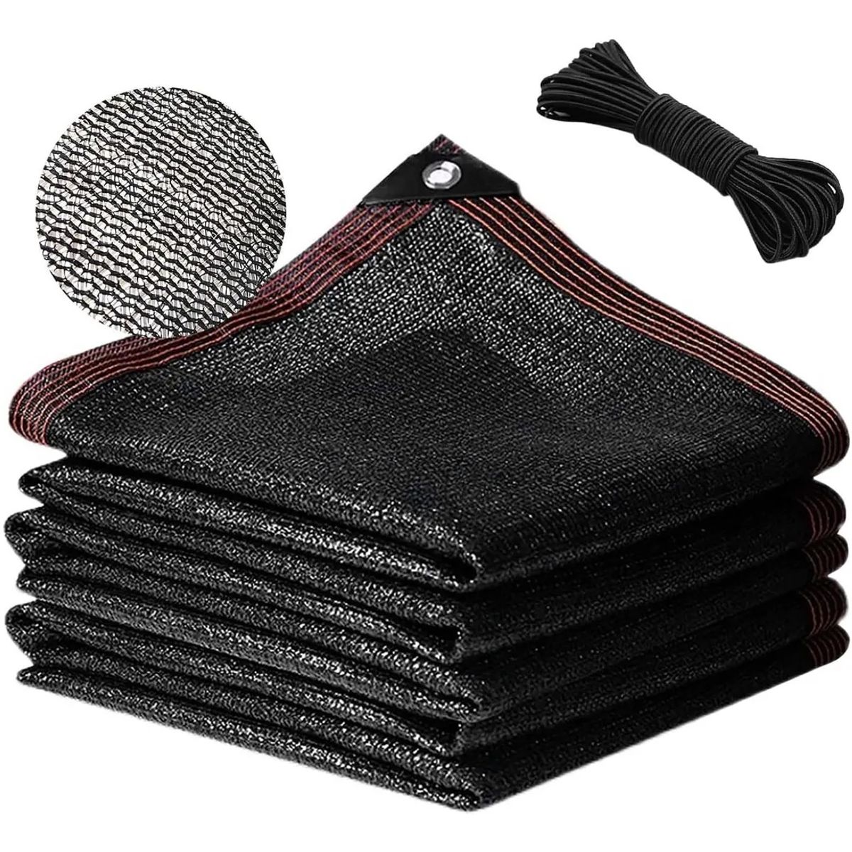 KUANGYE - Malla Raschel 3x5M Sombra 90%techo Patio Terraza Jardin  Toldo Rectangular + La cuerda