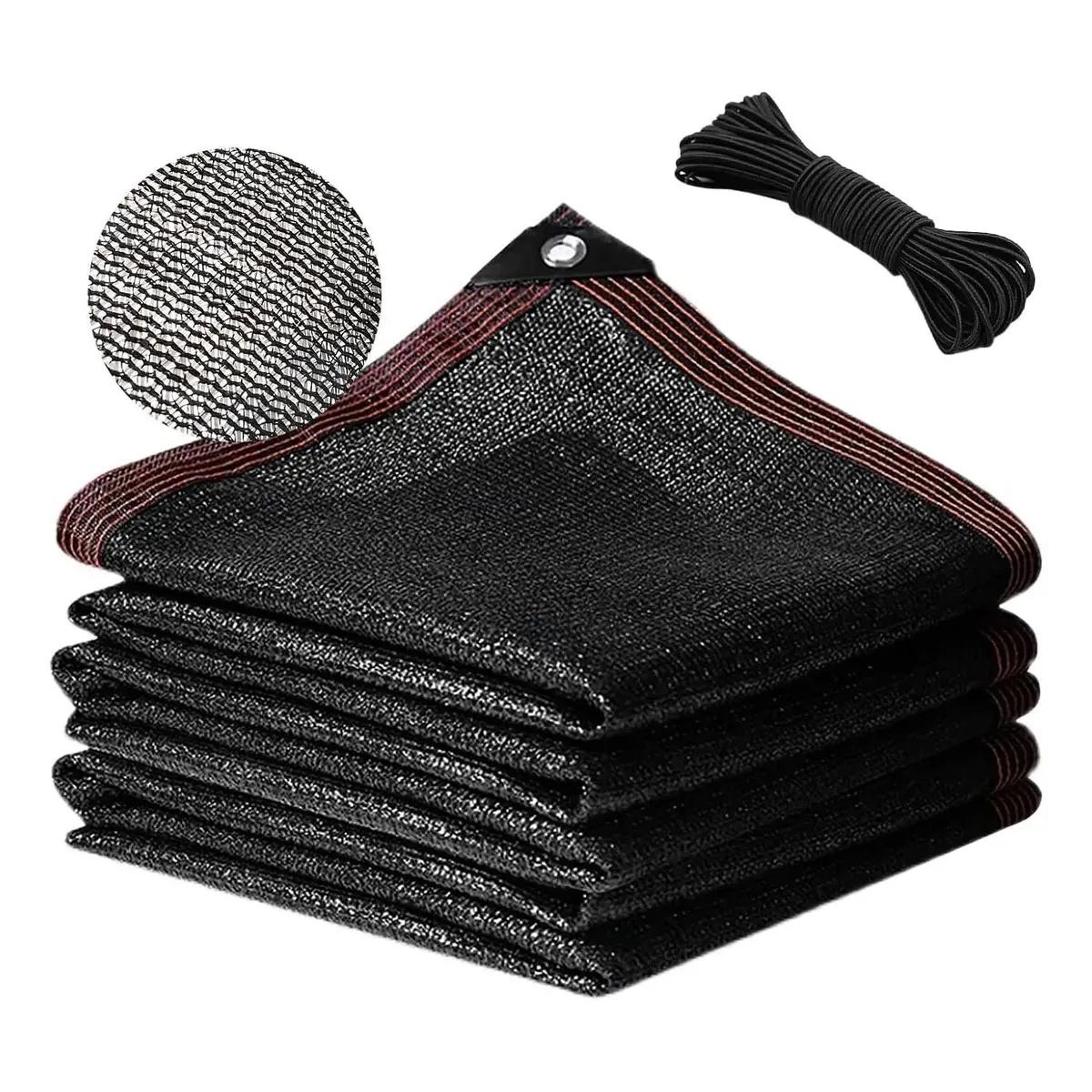 KUANGYE - Malla Raschel 3x5M Sombra 90%techo Patio Terraza Jardin  Toldo Rectangular + La cuerda