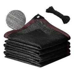 KUANGYE - Malla Raschel 3x5M Sombra 90%techo Patio Terraza Jardin Toldo Rectangular + La cuerda